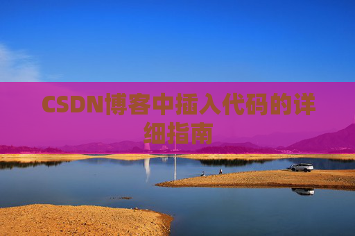 CSDN博客中插入代码的详细指南